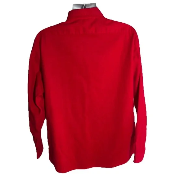 Vintage 1980s SEARS FIELDMASTER Red Flannel‎ Guide Shirt MADE IN USA Size XL - Picture 5 of 8